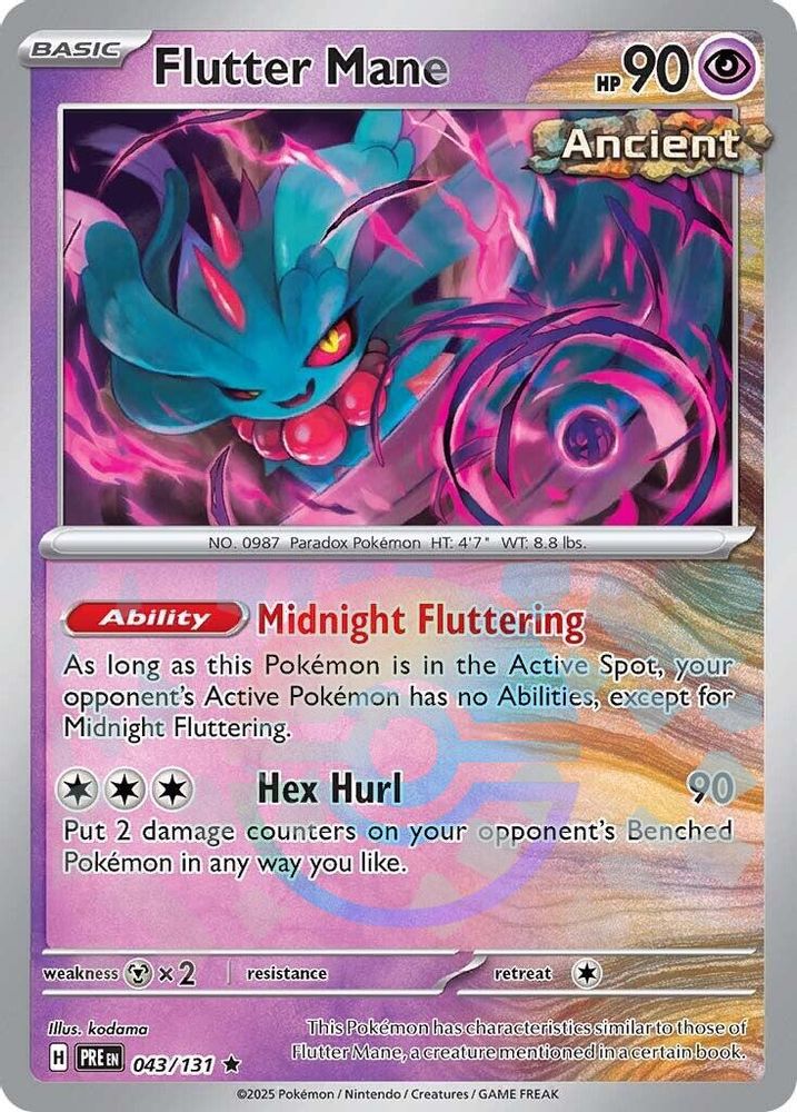 Flutter Mane (Poke Ball Pattern) 43 - Prismatic Evolutions