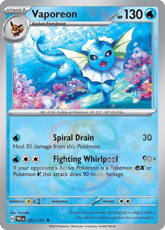 Vaporeon (Master Ball Pattern) 22 - Prismatic Evolutions