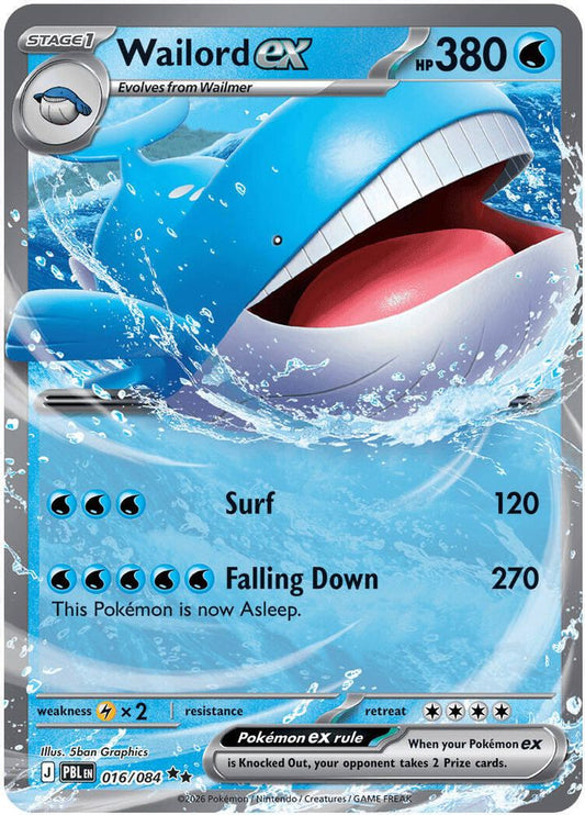Wailord ex 016/084 - Pitch Black