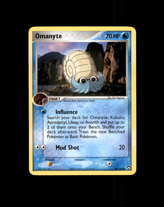 *SE BILDE FOR TILSTAND* Omanyte #56 Pokemon Power Keepers Pokesingles