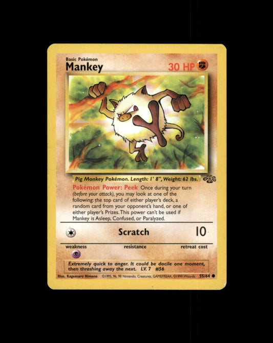 *SE BILDE FOR TILSTAND* Mankey #55 Pokemon Jungle Pokesingles
