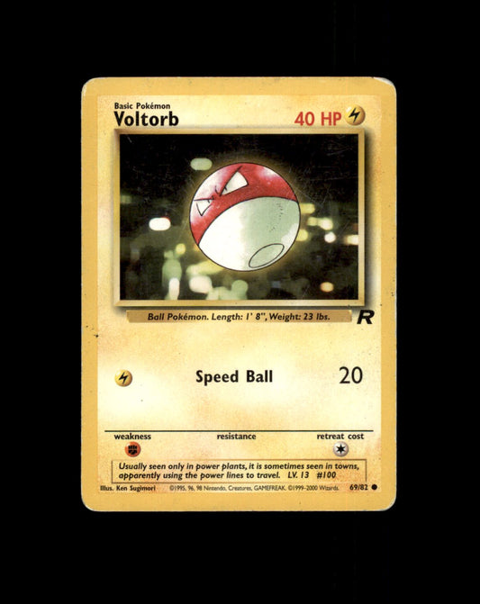 *SE BILDE FOR TILSTAND* Voltorb #69 Pokemon Team Rocket Pokesingles