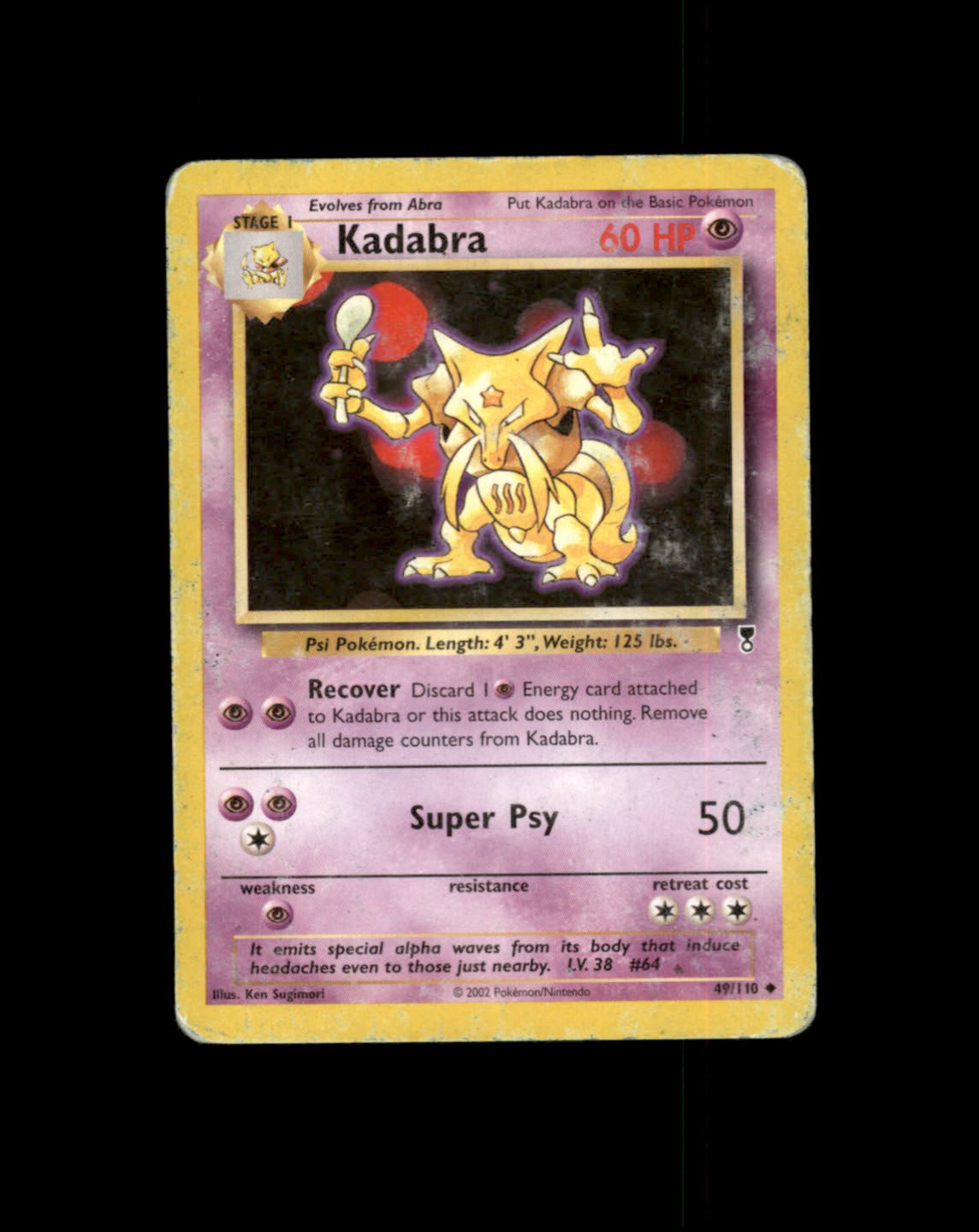 *SE BILDE FOR TILSTAND* Kadabra #49 Pokemon Legendary Collection Pokesingles