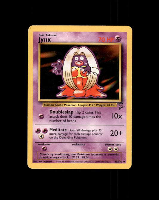 *SE BILDE FOR TILSTAND* Jynx #45 Pokemon Base Set 2 Pokesingles