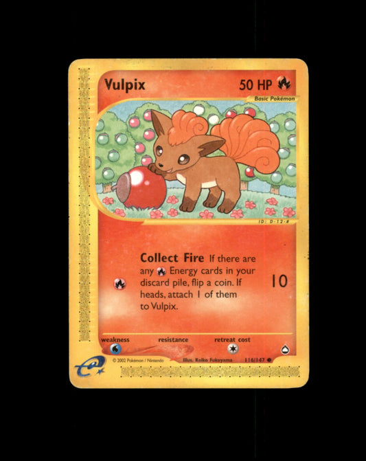 *SE BILDE FOR TILSTAND* Vulpix #116 Pokemon Aquapolis Pokesingles