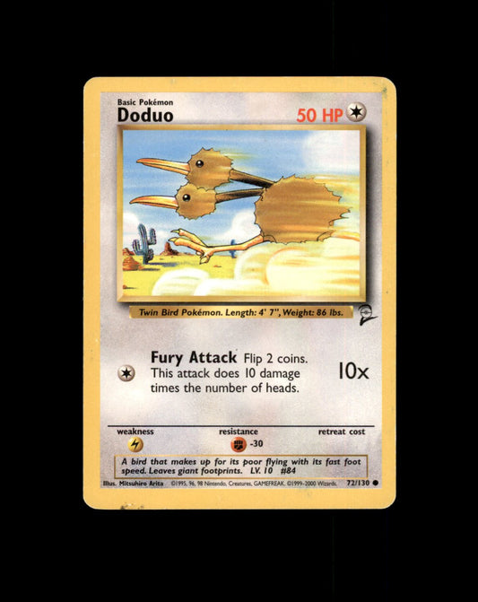 *SE BILDE FOR TILSTAND* Doduo #72 Pokemon Base Set 2 Pokesingles