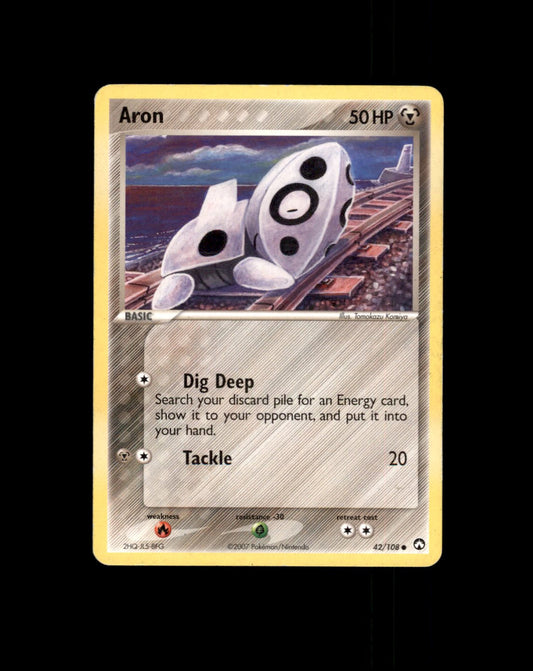 *SE BILDE FOR TILSTAND* Aron #42 Pokemon Power Keepers Pokesingles