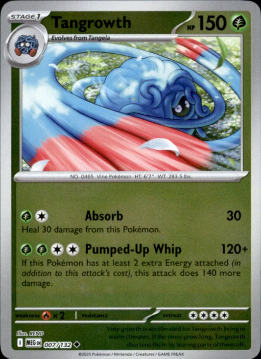 Tangrowth Reverse Holo 007 - Mega Evolution Pokesingles