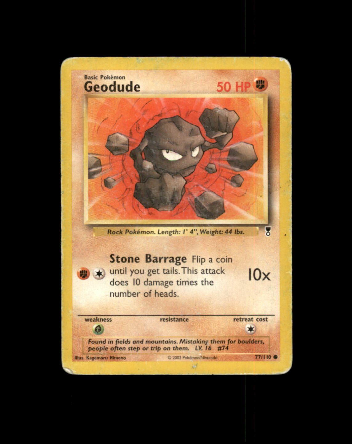 *SE BILDE FOR TILSTAND* Geodude #77 Pokemon Legendary Collection Pokesingles