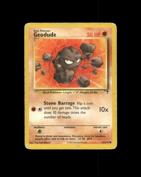 *SE BILDE FOR TILSTAND* Geodude #77 Pokemon Legendary Collection Pokesingles