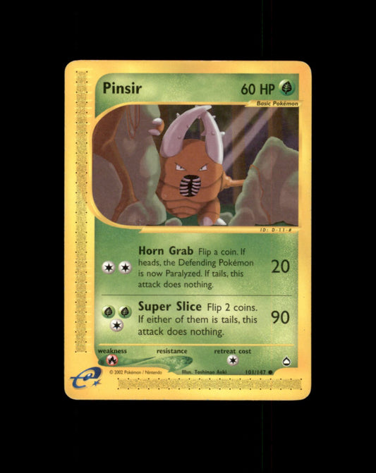 *SE BILDE FOR TILSTAND* Pinsir #101 Pokemon Aquapolis Pokesingles