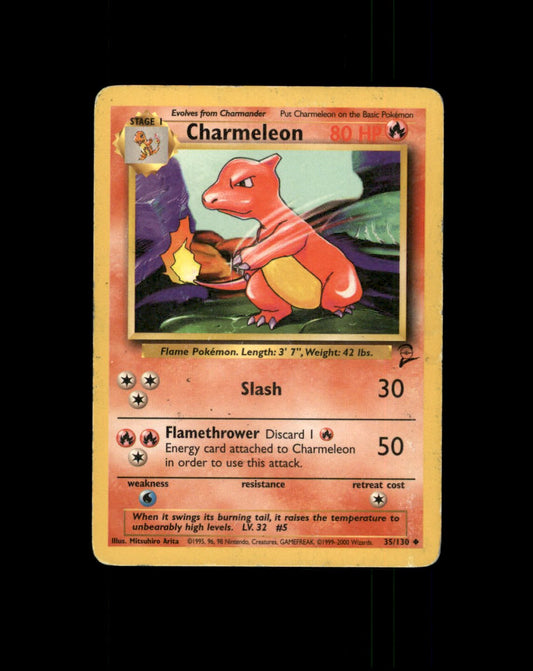 *SE BILDE FOR TILSTAND* Charmeleon #35 Pokemon Base Set 2 Pokesingles