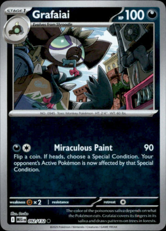 Grafaiai Reverse Holo 092 - Mega Evolution Pokesingles