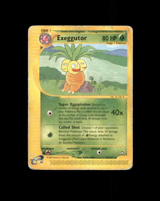 *SE BILDE FOR TILSTAND* Exeggutor #12 Pokemon Aquapolis Pokesingles