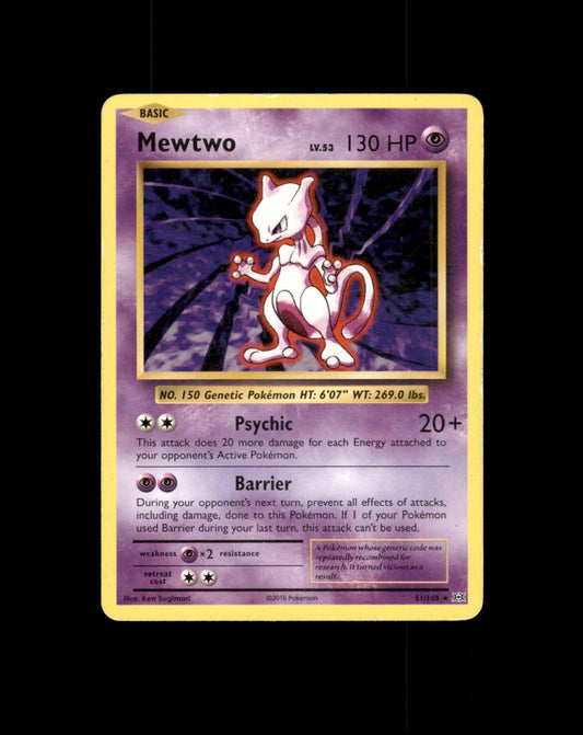 *SE BILDE FOR TILSTAND* Mewtwo #51 Pokemon Evolutions Pokesingles