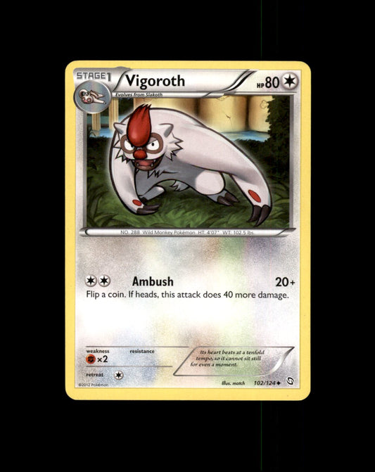 *SE BILDE FOR TILSTAND* Vigoroth #102 Pokemon Dragons Exalted Pokesingles