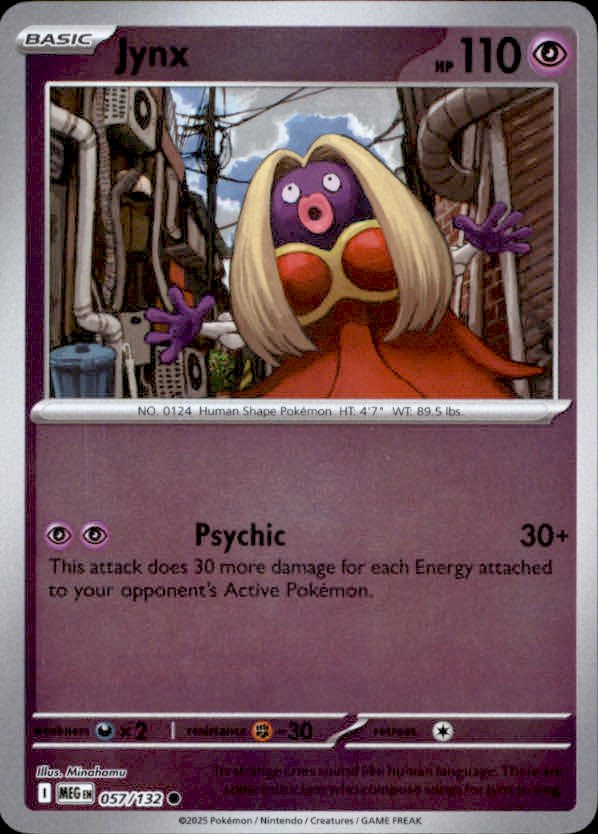 Jynx Reverse Holo 057 - Mega Evolution Pokesingles