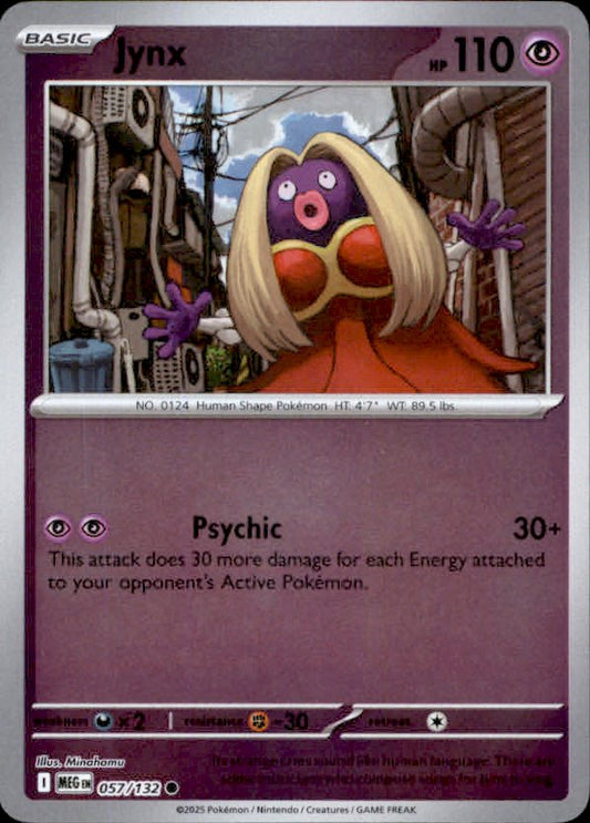 Jynx Reverse Holo 057 - Mega Evolution Pokesingles
