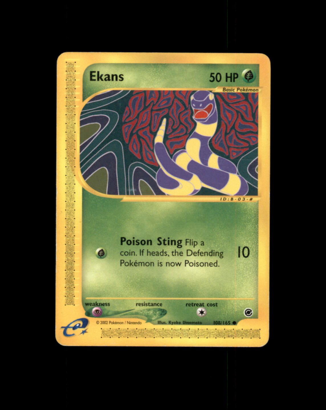 *SE BILDE FOR TILSTAND* Ekans #108 Pokemon Expedition Pokesingles