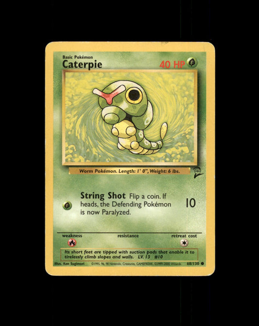 *SE BILDE FOR TILSTAND* Caterpie #68 Pokemon Base Set 2 Pokesingles