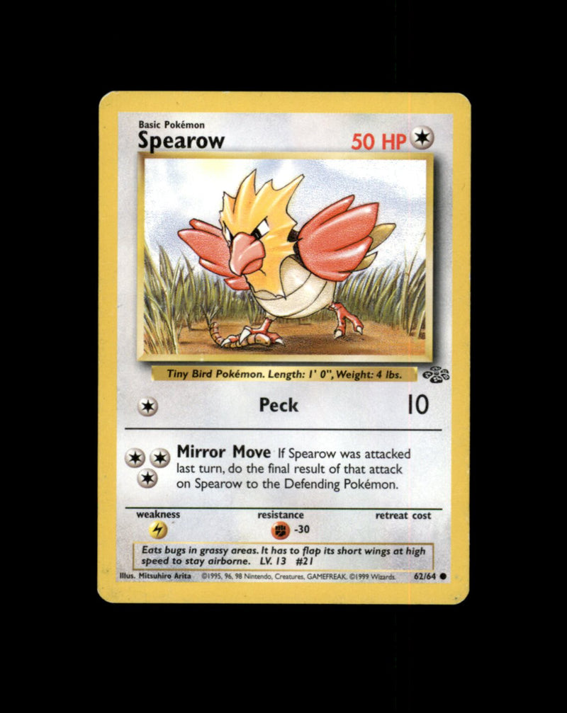 *SE BILDE FOR TILSTAND* Spearow #62 Pokemon Jungle Pokesingles