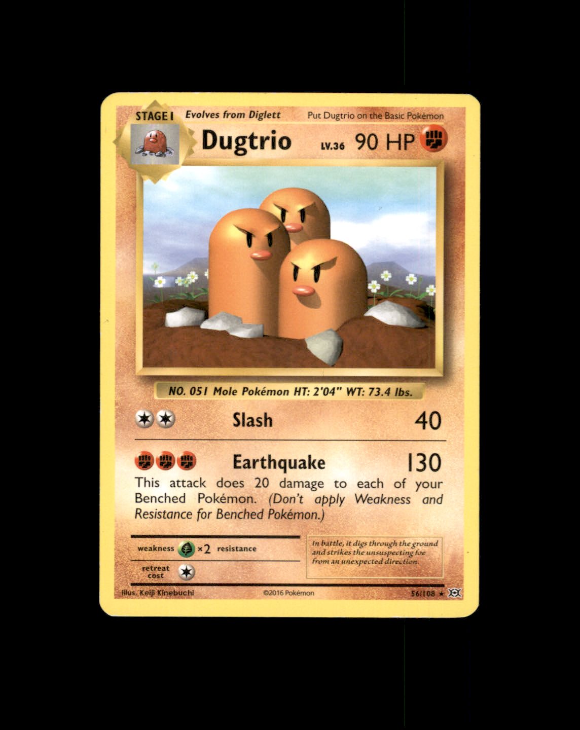 *SE BILDE FOR TILSTAND* Dugtrio #56 Pokemon Evolutions Pokesingles