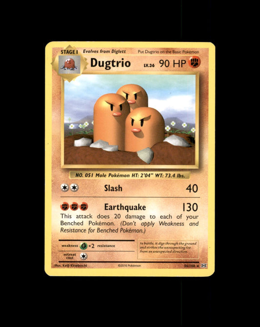 *SE BILDE FOR TILSTAND* Dugtrio #56 Pokemon Evolutions Pokesingles