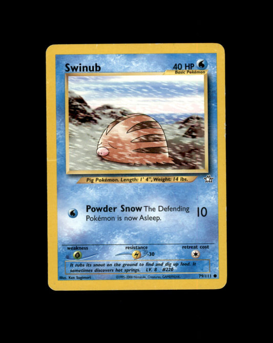 *SE BILDE FOR TILSTAND* Swinub #79 Pokemon Neo Genesis Pokesingles