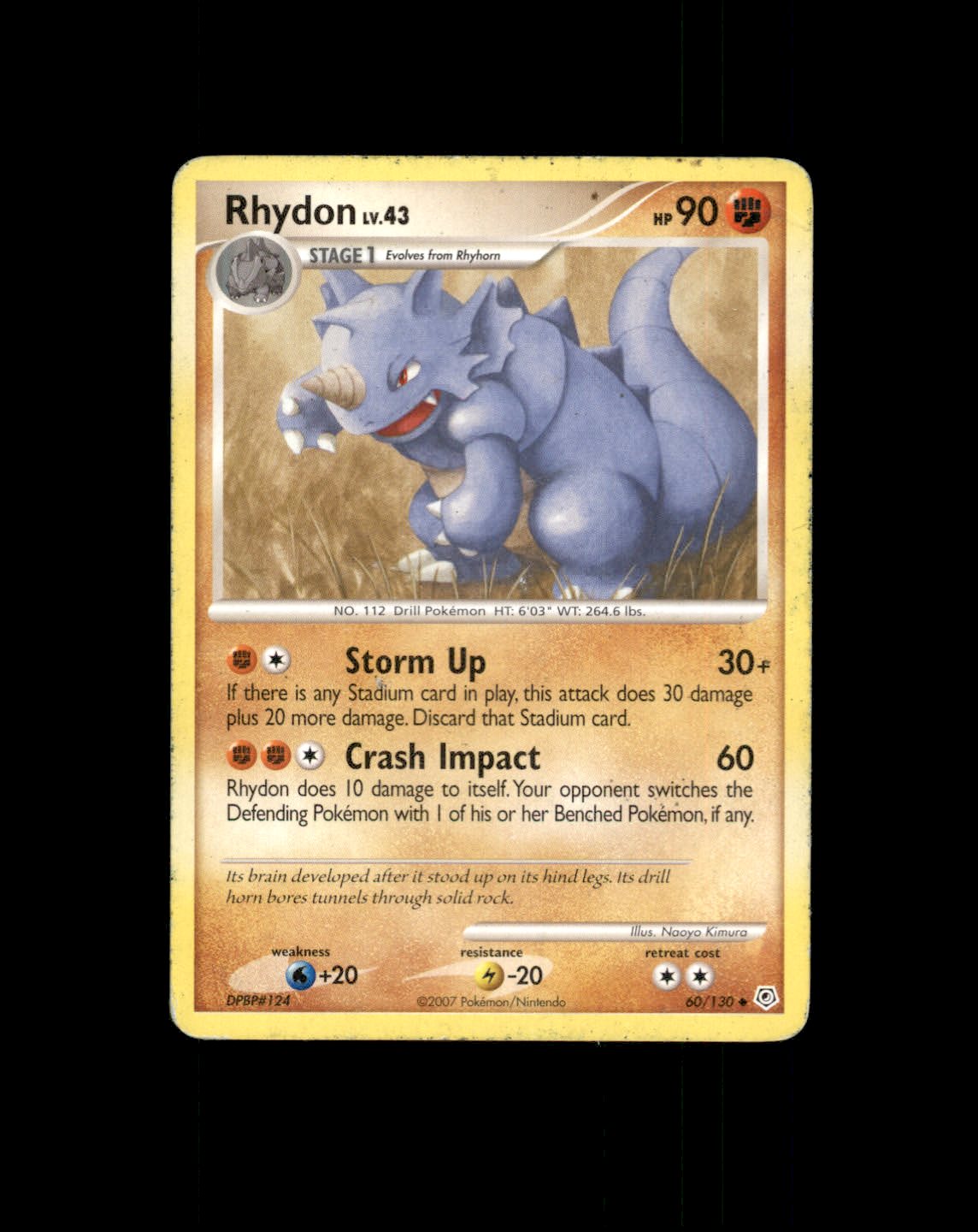 *SE BILDE FOR TILSTAND* Rhydon #60 Pokemon Diamond & Pearl Pokesingles