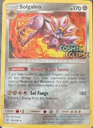 Solgaleo 142 Stamped Prerelease - Cosmic Eclipse (Sealed) Pokesingles