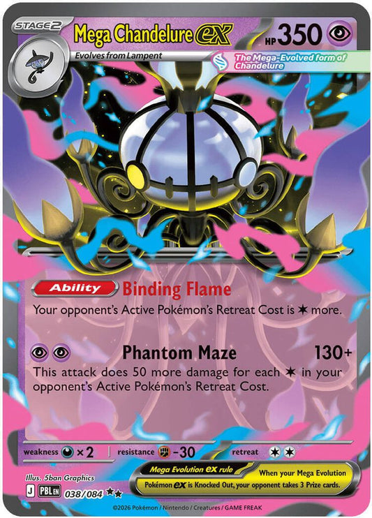Mega Chandelure ex 038/084 - Pitch Black