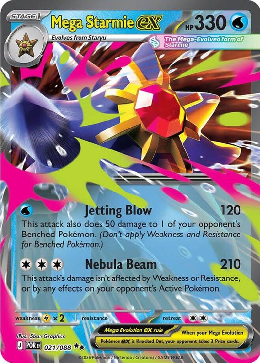 Mega Starmie ex 021/088 - Perfect Order
