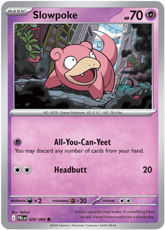 Slowpoke 029/084 (Reverse Holo) - Pitch Black