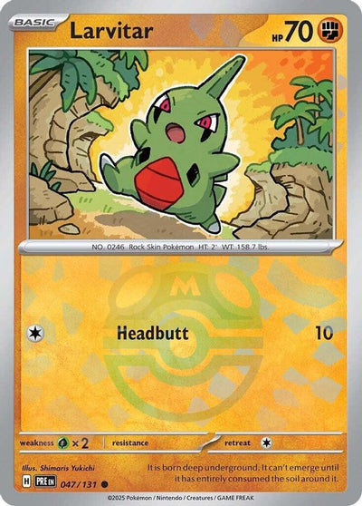 Larvitar (Master Ball Pattern) 47 - Prismatic Evolutions