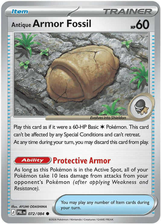 Antique Armor Fossil 072/084 - Pitch Black