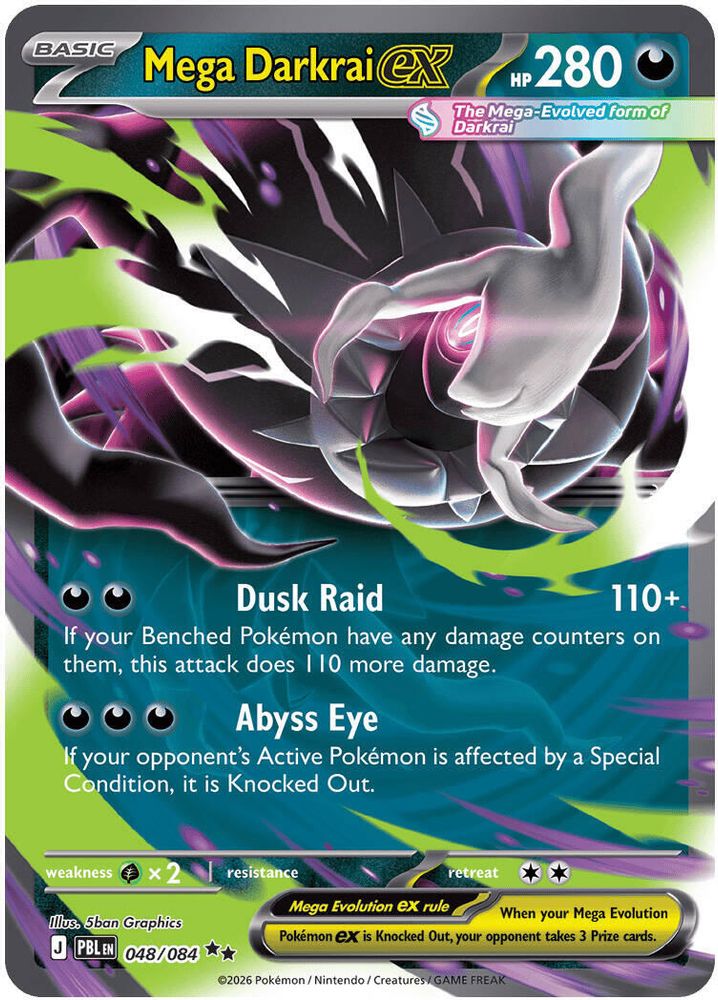 Mega Darkrai ex 048/084 - Pitch Black