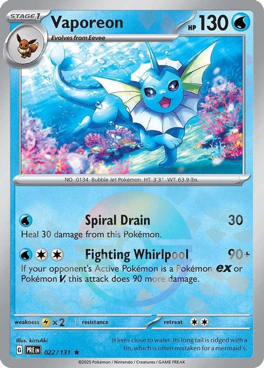 Vaporeon (Poke Ball Pattern) 22 - Prismatic Evolutions