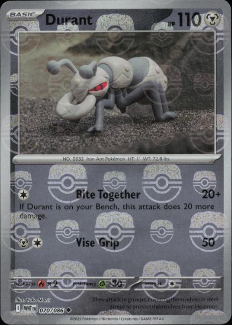 Durant (Master Ball Pattern) 70- White Flare