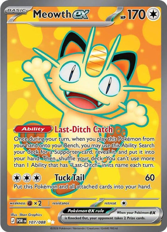 Meowth ex 107 - Perfect Order