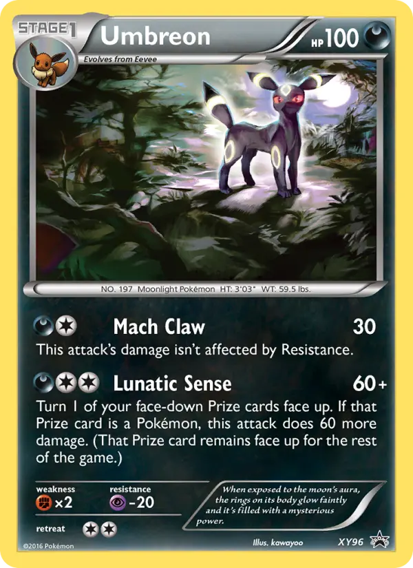 Umbreon XY96 XY Black Star Promos Pokesingles