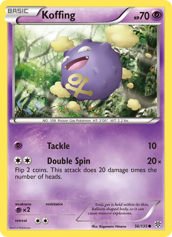 Koffing 56 Plasma Storm Pokesingles