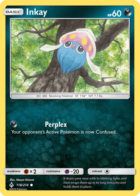 Inkay 118 Unbroken Bonds Pokesingles