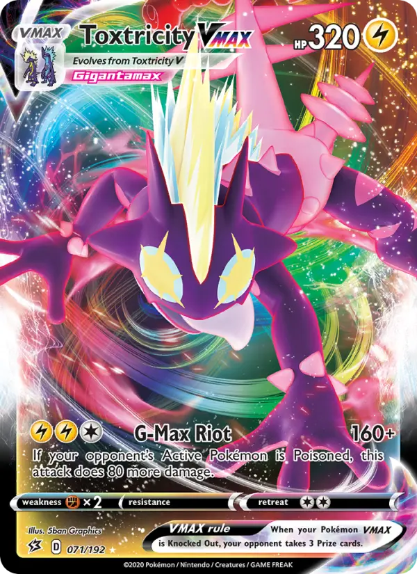 Toxtricity VMAX 71 Rebel Clash Pokesingles