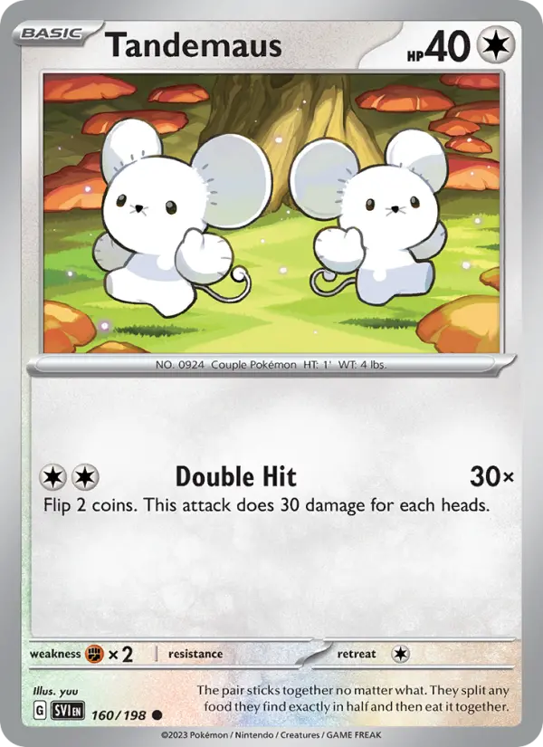 Tandemaus 160 Scarlet & Violet Pokesingles