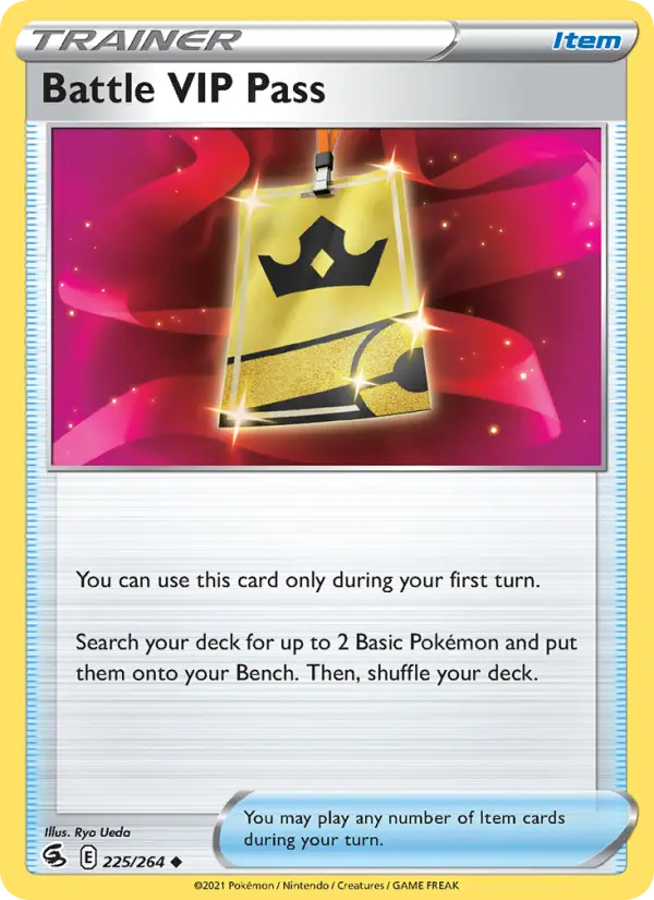 Battle VIP Pass 225 Fusion Strike Pokesingles