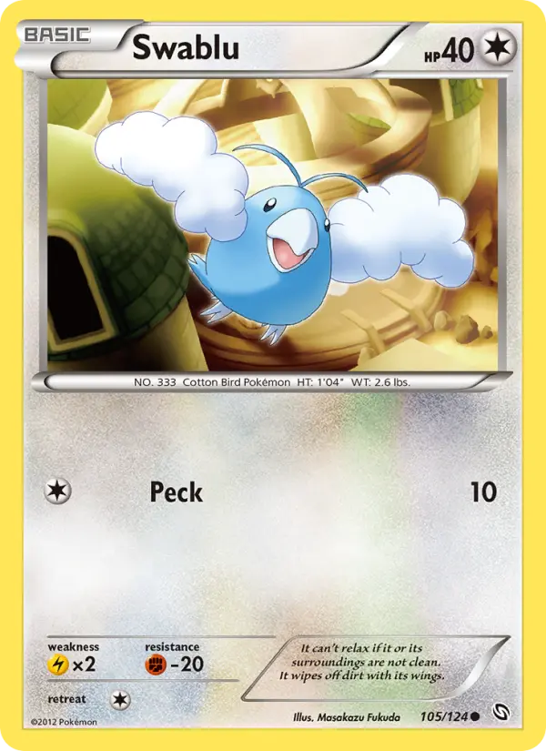 Swablu 105 Dragons Exalted Pokesingles