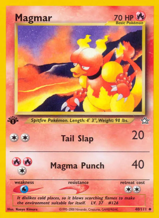 Magmar 40 Neo Genesis Pokesingles