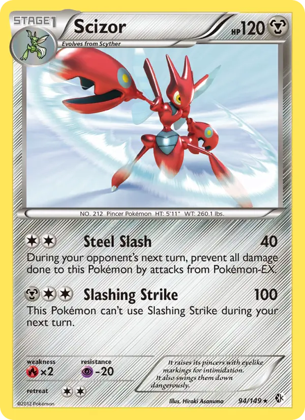 Scizor 94 Boundaries Crossed Pokesingles