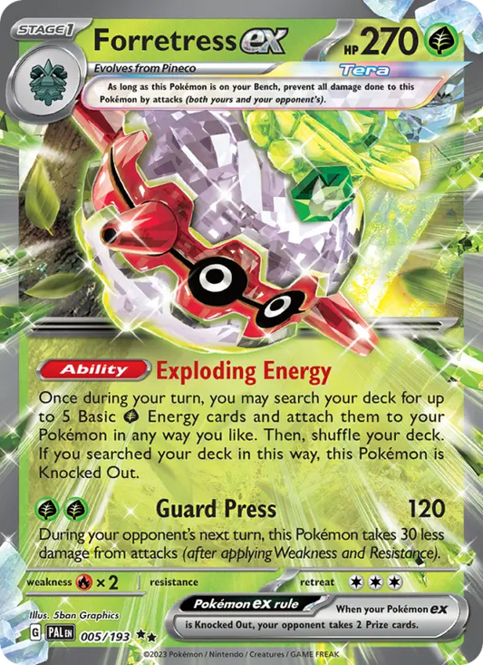 Forretress ex 5 Paldea Evolved Pokesingles