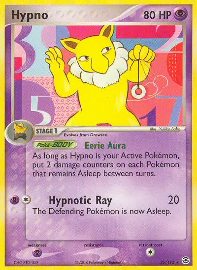 Hypno 25 FireRed & LeafGreen Pokesingles